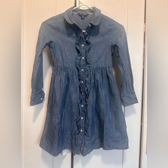 Brooks Brothers Chambray Cotton Denim Shirt Kids Dress Size 10 - Picture 7 of 7